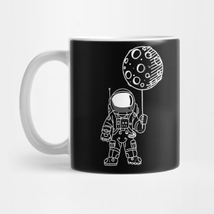 Astronaut Moon Balloon Mug